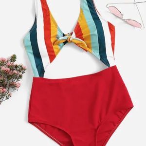 Small colorful one piece swimsuit